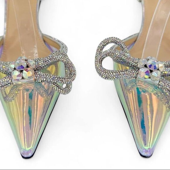 Mach & Mach Sparkling Rhinestone Heels - Picture 3 of 12